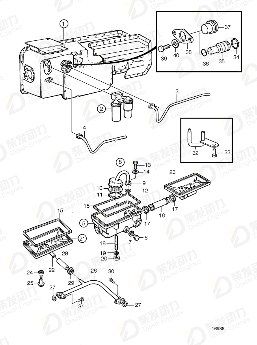 VOLVO Inspection cover 469876 Drawing